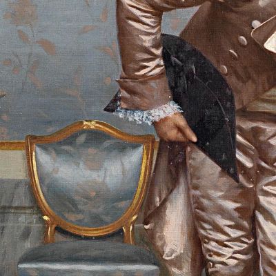 Il Corteggiatore Vittorio Reggianini vrg26 quadro stampa su tela