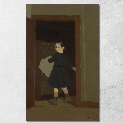 Il Bambino Alla Porta Édouard Vuillard evu157 quadro stampa su tela