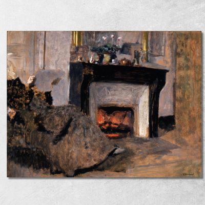 Il Camino Édouard Vuillard evu161 quadro stampa su tela