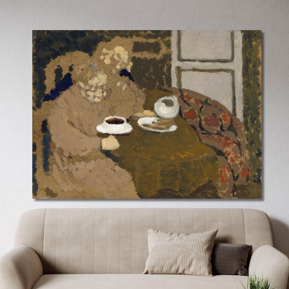 Due Donne Che Bevono Caffè Édouard Vuillard evu171 quadro stampa su tela