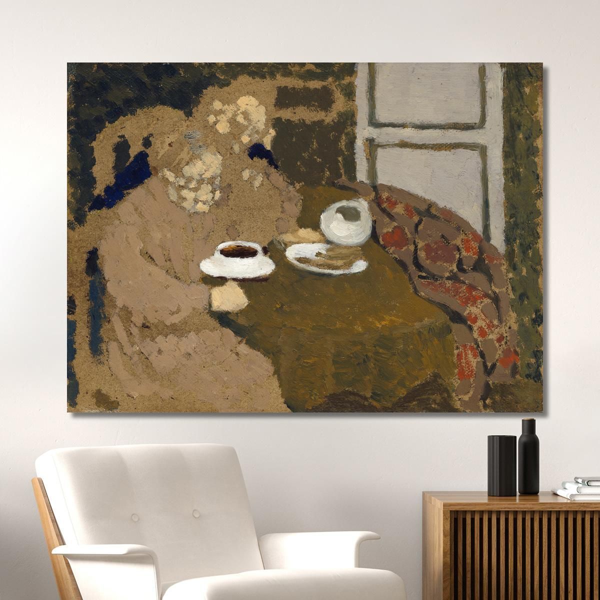 Due Donne Che Bevono Caffè Édouard Vuillard evu171 quadro stampa su tela