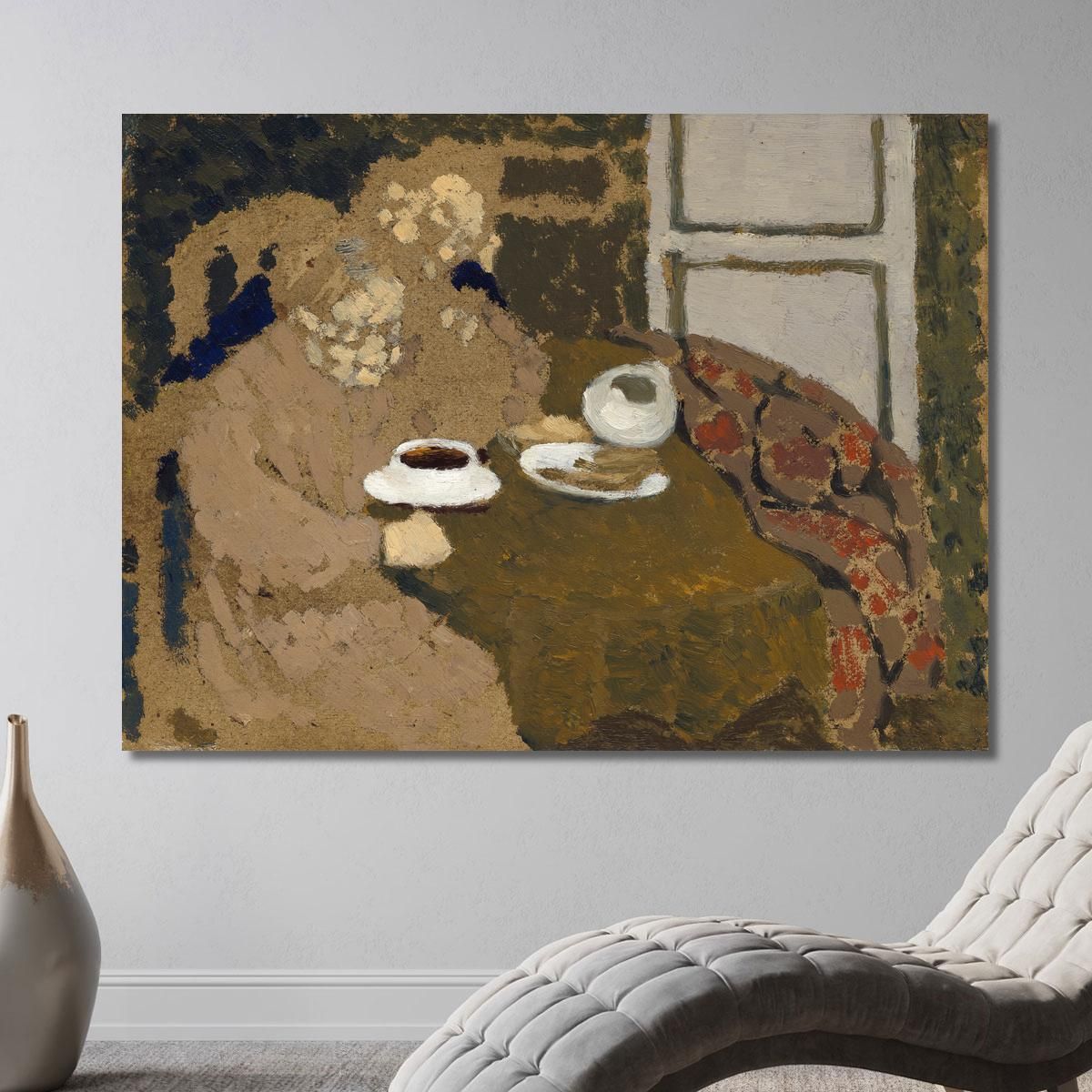 Due Donne Che Bevono Caffè Édouard Vuillard evu171 quadro stampa su tela