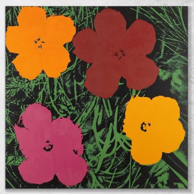 Flowers 12 Andy Warhol quadro stampa su tela AW24