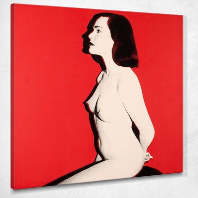 Pat Hearn 1985 Andy Warhol quadro stampa su tela 100x100cm AW91