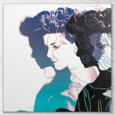 Princess Caroline Of Monaco 1983 Andy Warhol quadro stampa su tela AW98