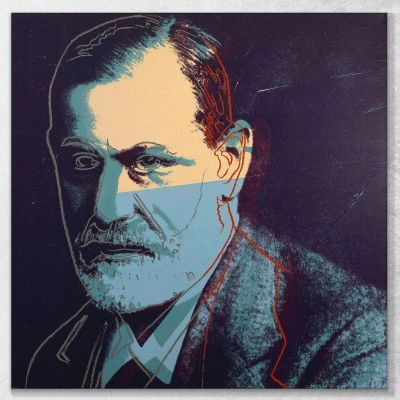 Sigmund Freud 1 1980 Andy Warhol quadro stampa su tela AW102