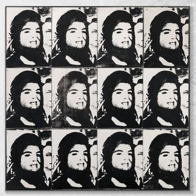 Twelve Jackies 1964 Andy Warhol quadro stampa su tela AW105