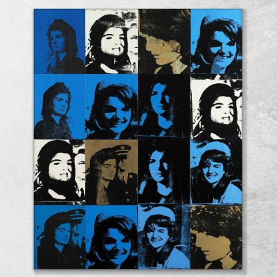 Jackie 2 196 Andy Warhol quadro stampa su tela AW106