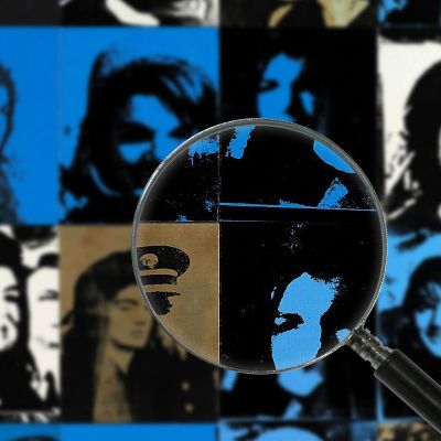 Jackie 2 196 Andy Warhol quadro stampa su tela 100x100cm AW106