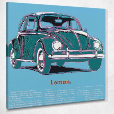 Volkswagen lemon 2 Andy Warhol quadro stampa su tela 100x100cm AW108
