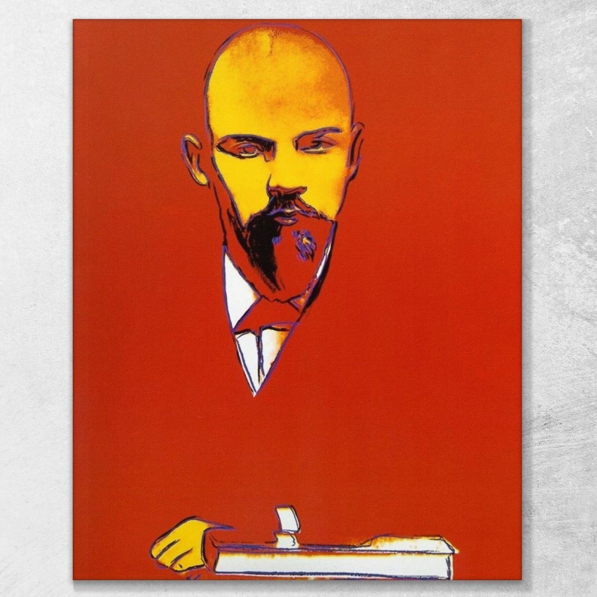 Black Lenin 2 1987 Andy Warhol canvas print