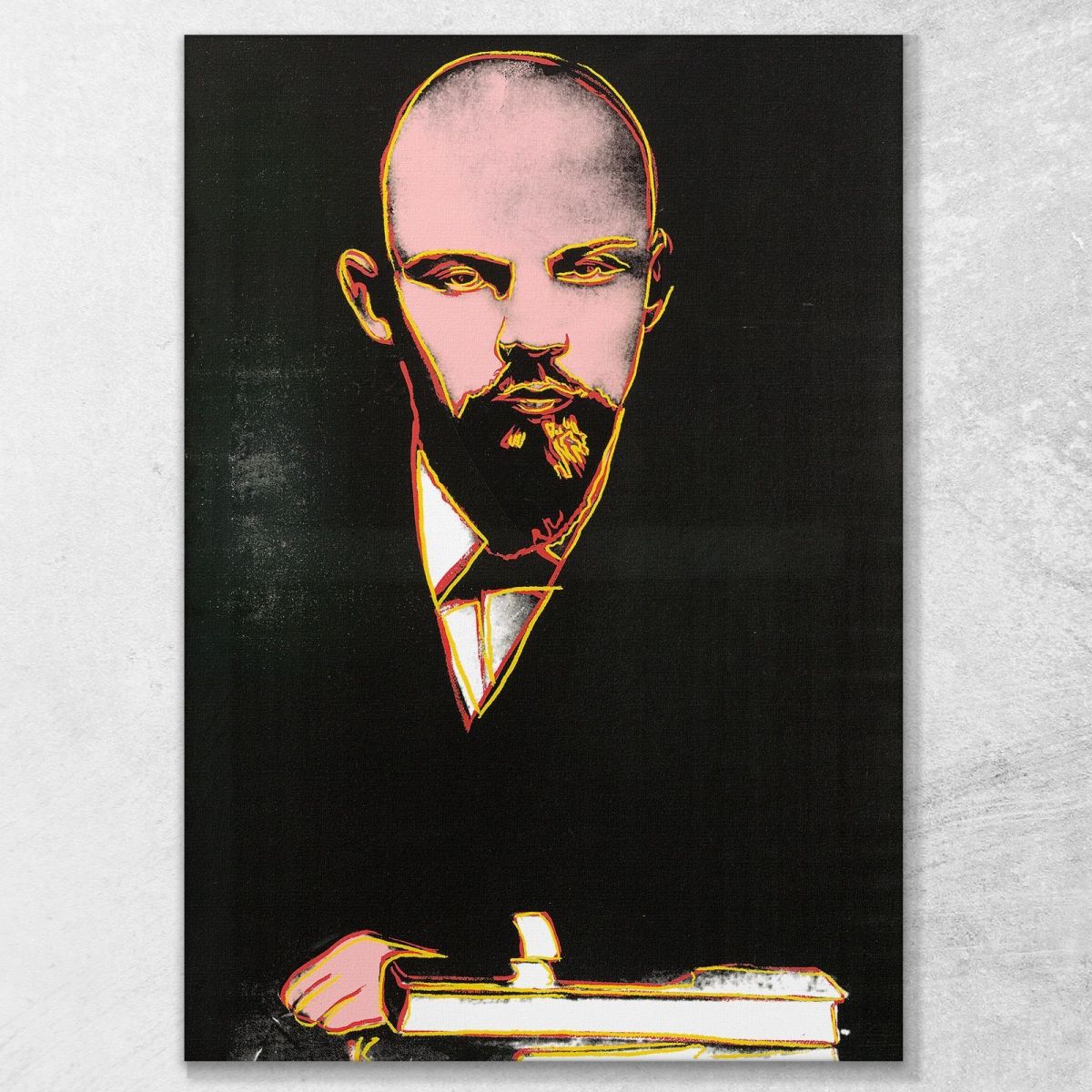 Black Lenin 3 1987 Andy Warhol canvas print