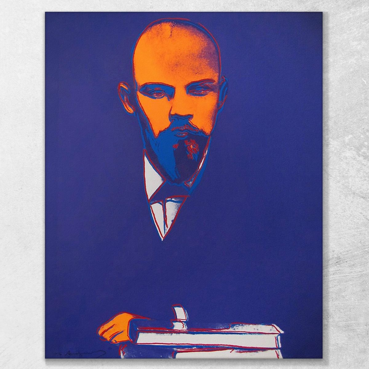 Black Lenin 4 1987 Andy Warhol canvas print