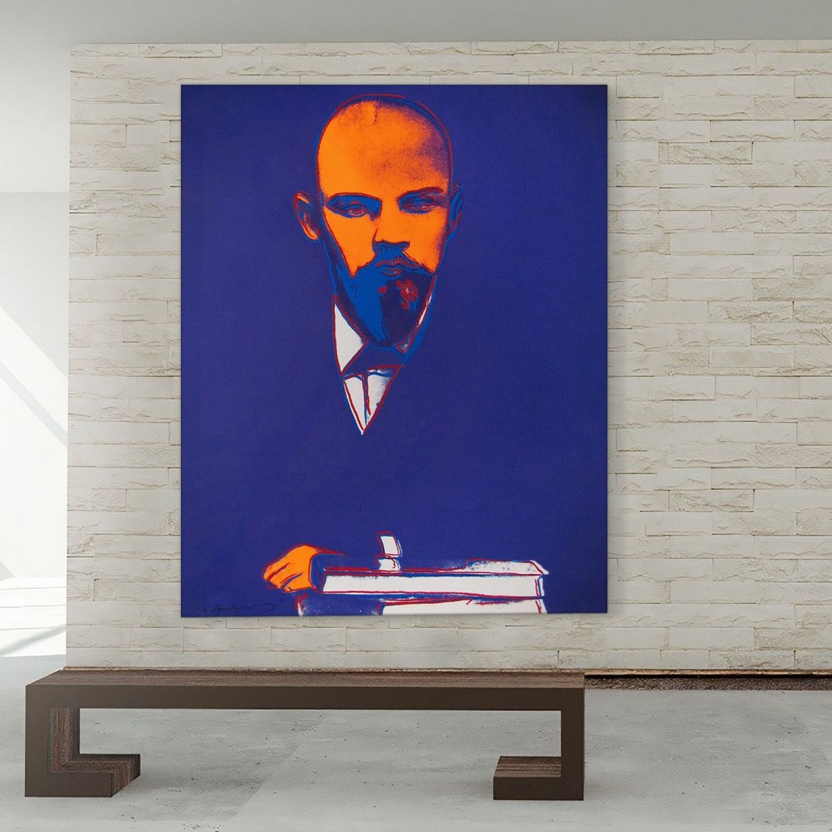 Black Lenin 4 1987 Andy Warhol canvas print