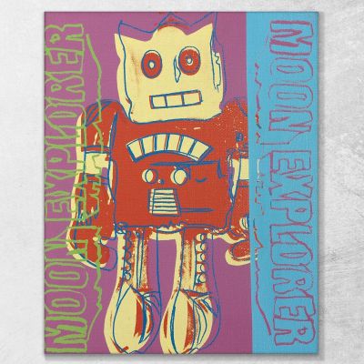 Moon Explorer 1 1983 Andy Warhol quadro stampa su tela AW233
