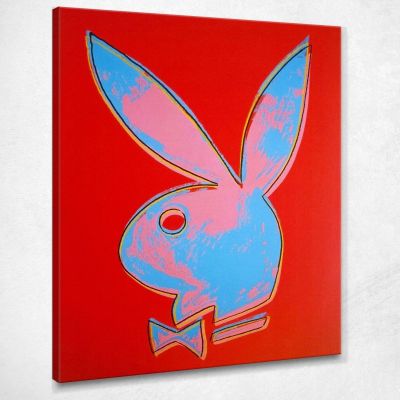 Play boy 1985 Andy Warhol quadro stampa su tela 100x70cm AW240