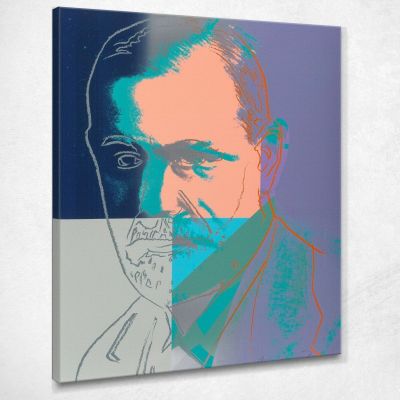 Sigmund Freud 3 1980 Andy Warhol quadro stampa su tela 100x80cm AW249