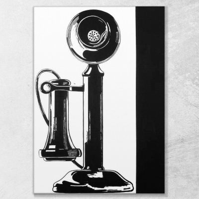 Telephone 2 1961 Andy Warhol quadro stampa su tela AW254
