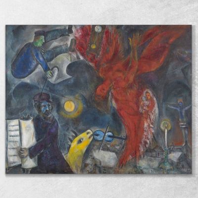 The Falling Angel Chagall Marc, CM12 drucken auf leinwand