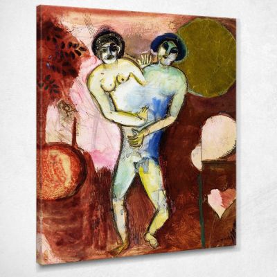 Omaggio Ad Apollinaire Chagall Marc CM17 quadro stampa su tela