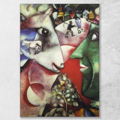 Io E Il Villaggio Chagall Marc, CM22 quadro stampa su tela