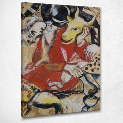 Alla Mia Promessa Sposa Chagall Marc CM26 quadro stampa su tela