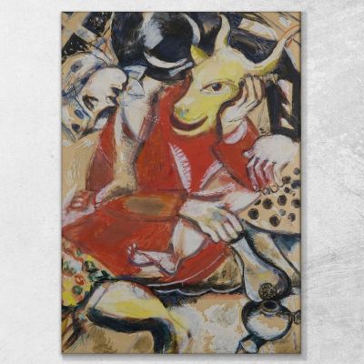 To My Promised Bride Chagall Marc, CM26 drucken auf leinwand