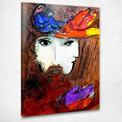 Davide E Betsabea Chagall Marc CM29 quadro stampa su tela