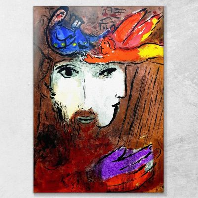 Davide E Betsabea Chagall Marc, CM29 quadro stampa su tela