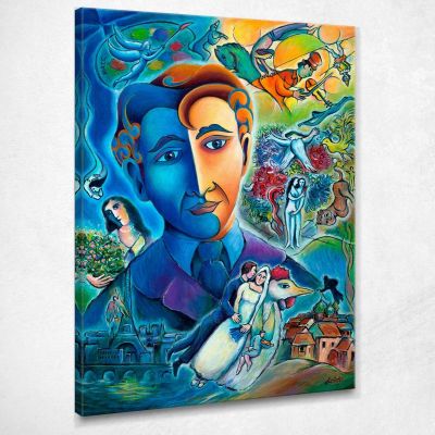 Maestri Del Cambiamento Chagall Marc CM33 quadro stampa su tela
