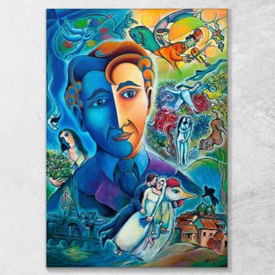 Masters Of Change Chagall Marc, CM33 drucken auf leinwand