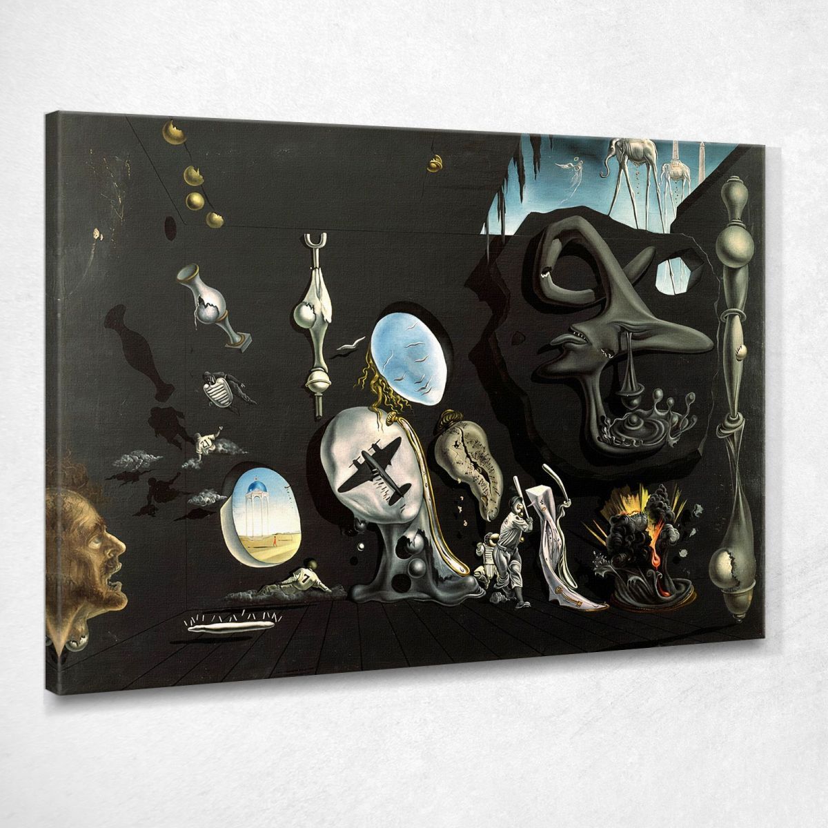 Atomic And Uranian Melancholic Idyll Dali Salvador canvas print