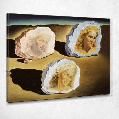 Tre Apparizioni Del Volto Di Gala Dali Salvador SD77 quadro stampa su tela