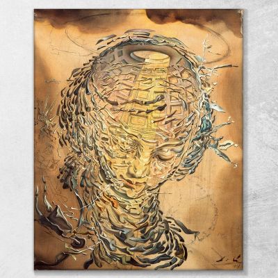 Testa Raffaellesca Che Esplode Dali Salvador, SD87 quadro stampa su tela