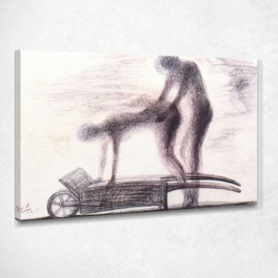 Omaggio A Millet Dali Salvador SD108 quadro stampa su tela
