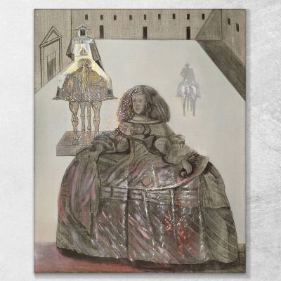 L'Infanta Margherita D'Austria Dali Salvador, SD130 quadro stampa su tela