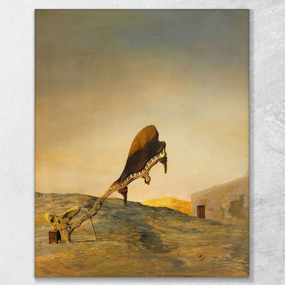 Skull With Its Lyrical Appendix Dali Salvador canvas print