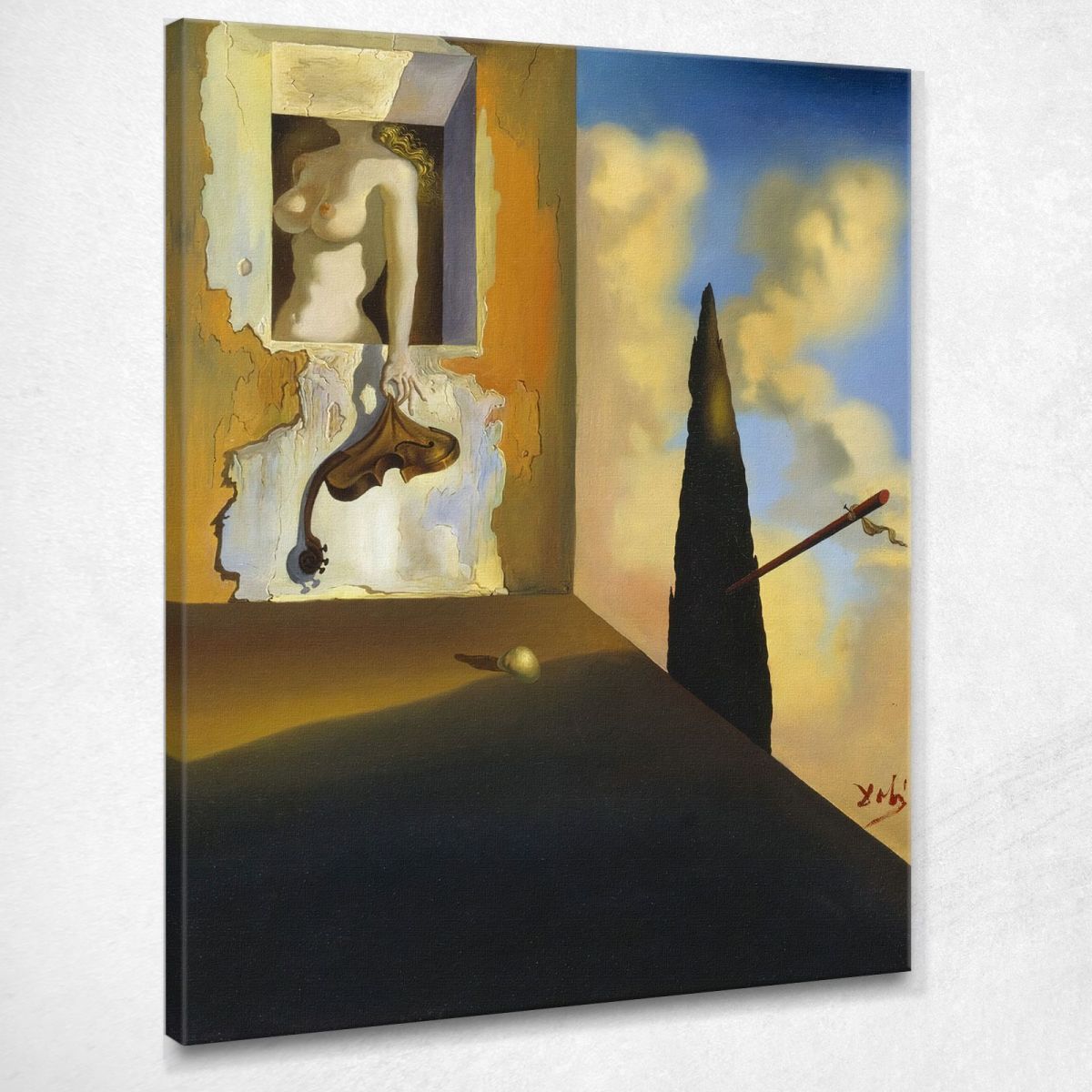 Instrument Masochiste Dali Salvador tableau impression sur toile