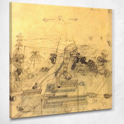 Leda Atomica Dali Salvador SD146 quadro stampa su tela