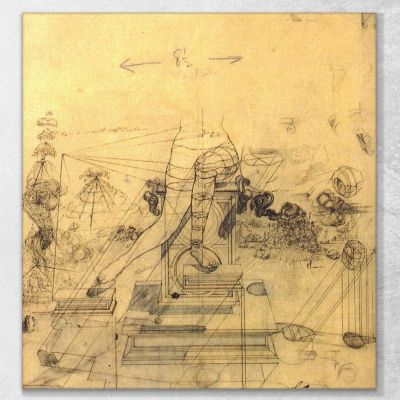 Leda Atomica Dali Salvador, SD146 quadro stampa su tela