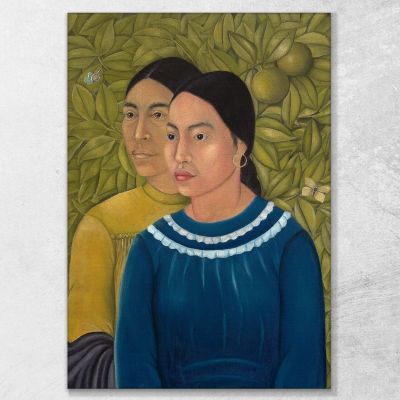 Dos Mujeres (Salvadora Y Herminia) Frida Kahlo, FKA3 canvas print