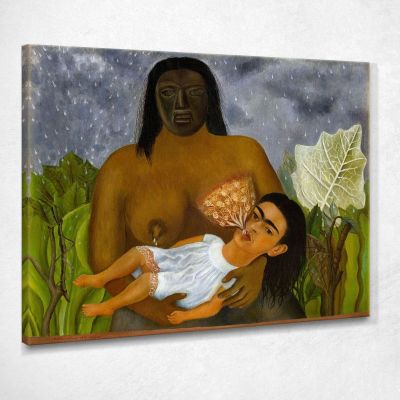 Io E La Mia Infermiera Frida Kahlo FKA9 quadro stampa su tela