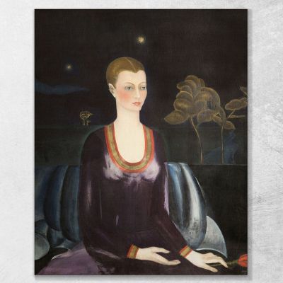 Portrait Of Alicia Galant Frida Kahlo, FKA11 canvas print