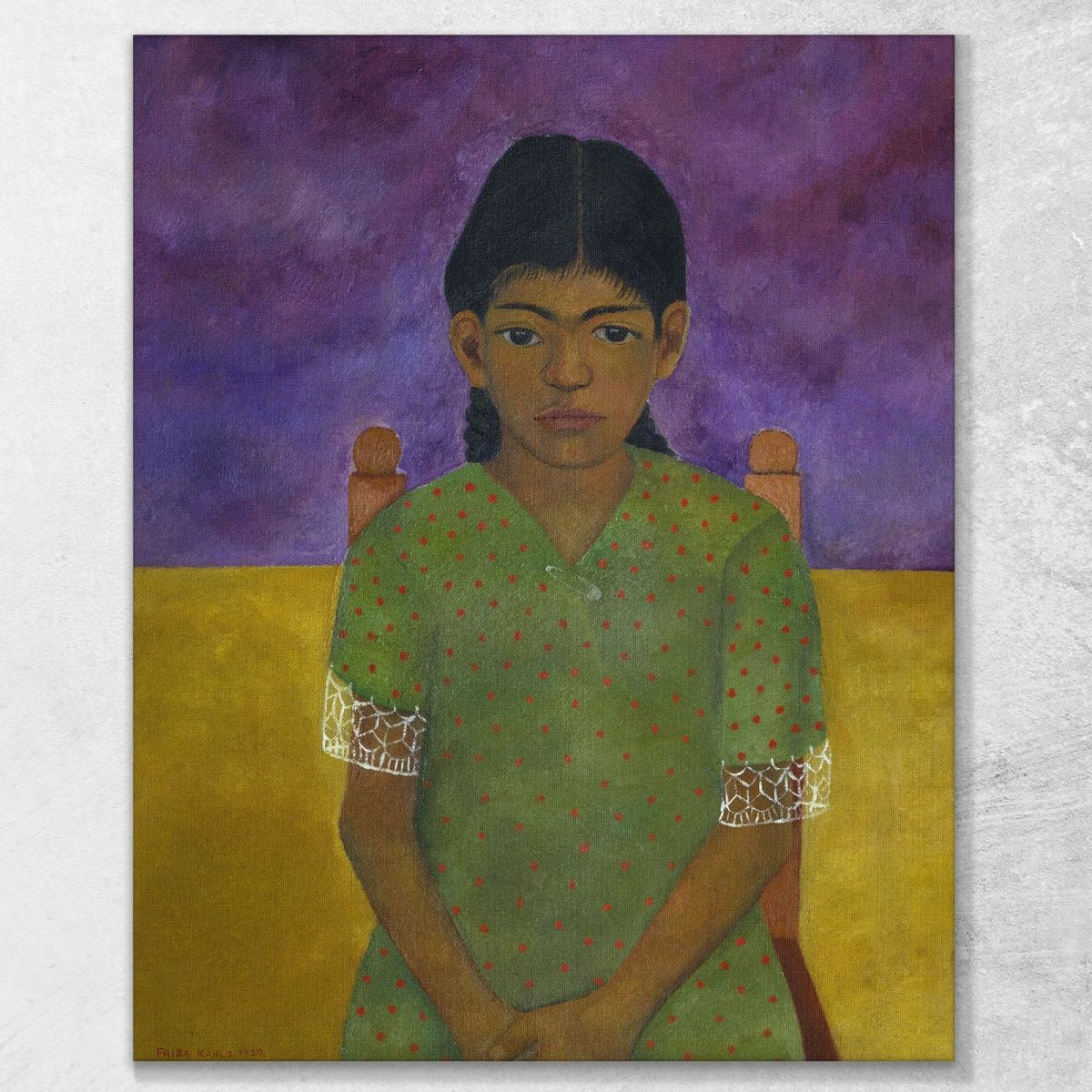Ritratto Della Virginia Frida Kahlo FKA14 quadro stampa su tela