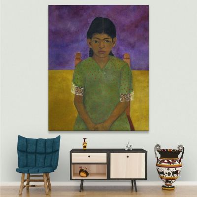 Ritratto Della Virginia Frida Kahlo FKA14 quadro stampa su tela Ritratto Della Virginia Frida Kahlo FKA14 quadro stampa su tela