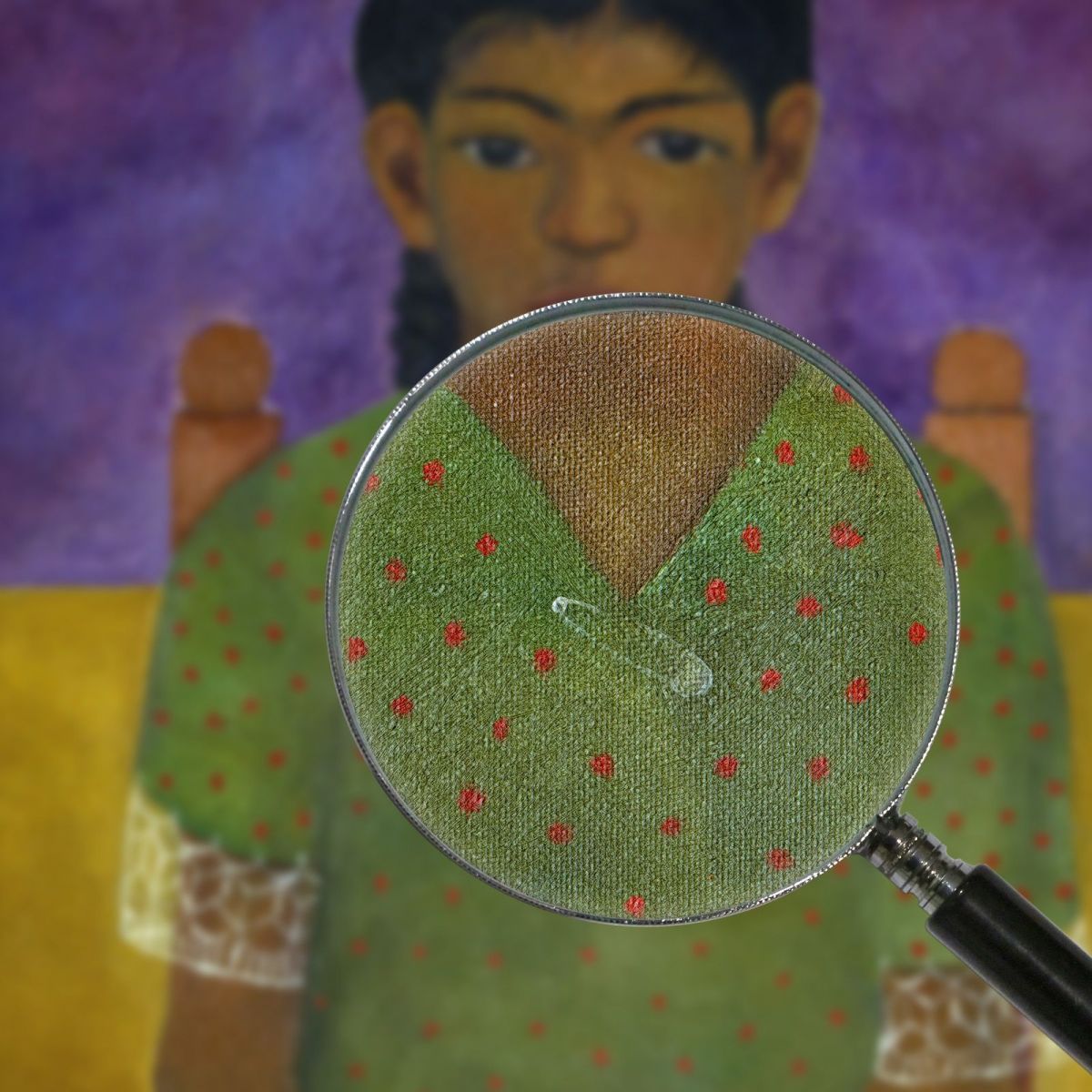 Ritratto Della Virginia Frida Kahlo FKA14 quadro stampa su tela