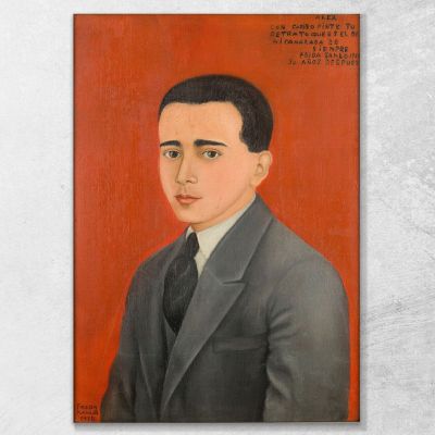 Ritratto De Alejandro Gómez Arias Frida Kahlo, FKA15 quadro stampa su tela