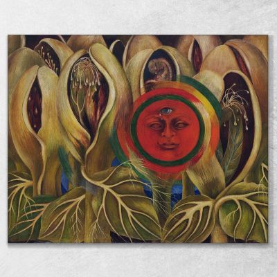 Sol Y Vida Frida Kahlo, FKA28 cuadro en lienzo