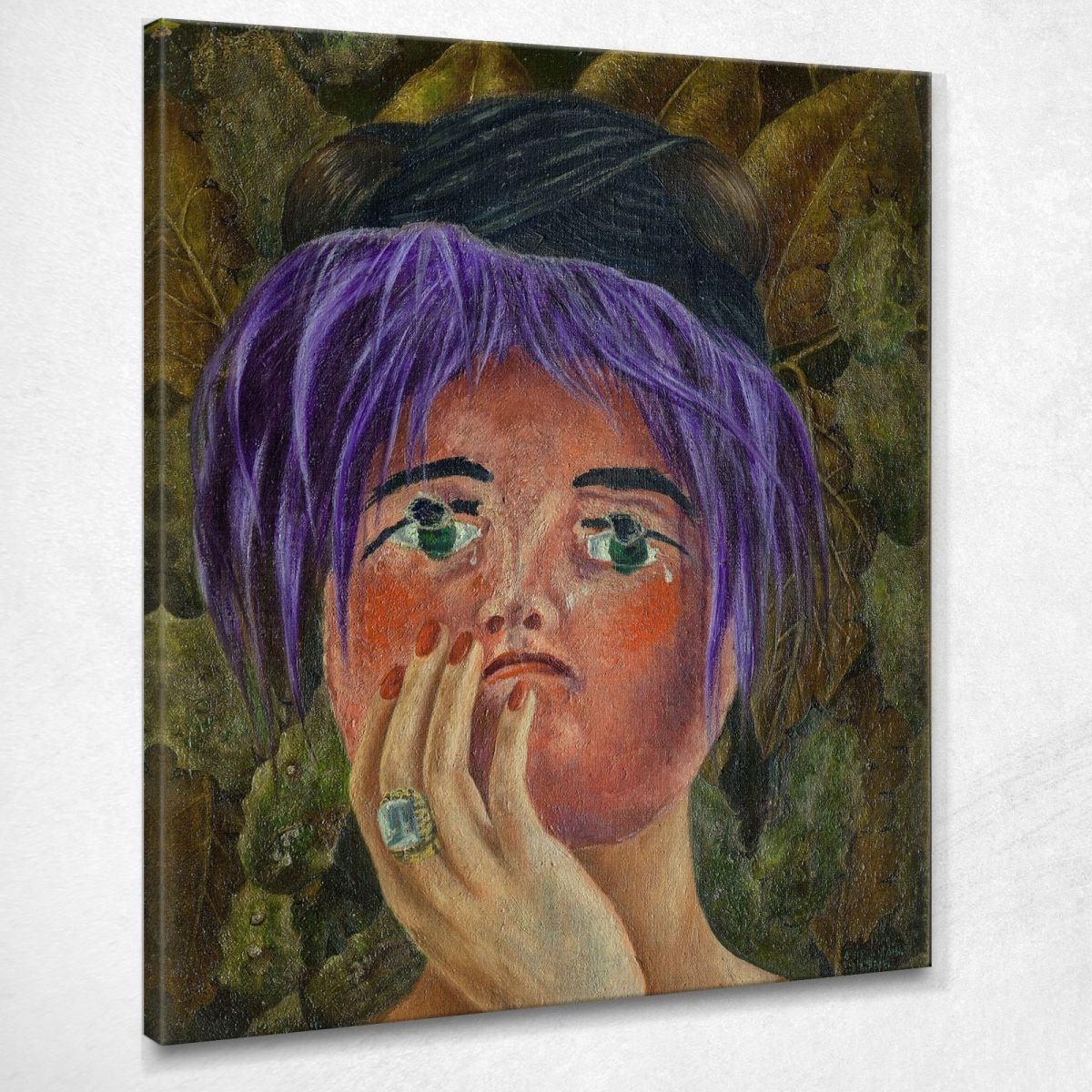 La Maschera Frida Kahlo FKA35 quadro stampa su tela La Maschera Frida Kahlo FKA35 quadro stampa su tela