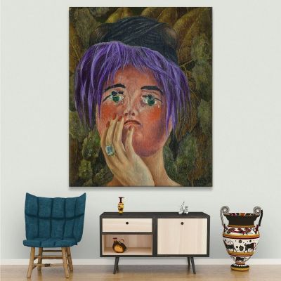 La Maschera Frida Kahlo FKA35 quadro stampa su tela La Maschera Frida Kahlo FKA35 quadro stampa su tela